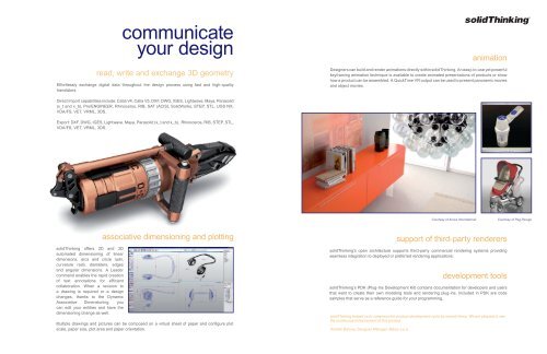 3D NURBS modeling and real-time rendering for ... - solidThinking