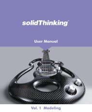 User Manual Vol. 1 Modeling - solidThinking