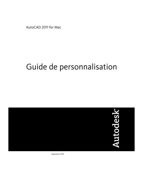 Guide de personnalisation (.pdf) - Autodesk