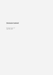 Occlusion tutorial - Documentation & Online Help