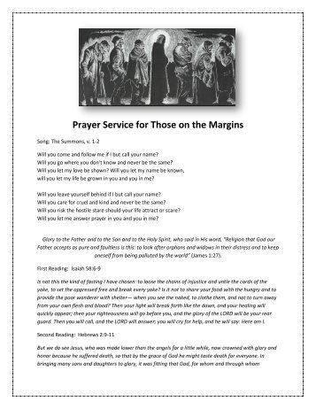 Prayer Service for Those on the Margins
