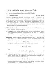 1 CÃ­le a zÃ¡kladnÃ­ pojmy statistickÃ© fyziky