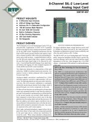 8-Channel SIL-2 Low-Level Analog Input Card - RTP