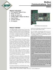 Modbus Communications Card - RTP