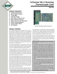 8-Channel SIL-2 Scanning Thermocouple Card - RTP