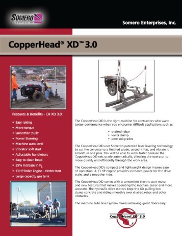 CopperHeadÂ® XD'â 3.0 - Somero Enterprises