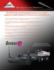product specification - Somero Enterprises