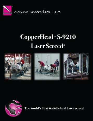 CopperHeadâ¢ S-9210 Laser ScreedÂ® - Somero Enterprises