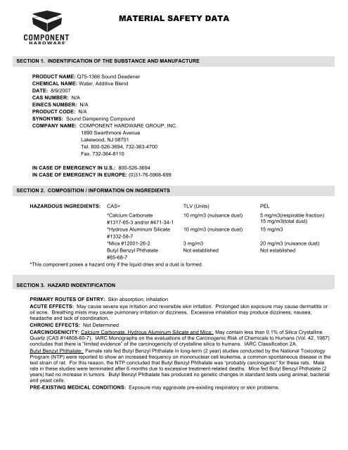 Mica Hardware  Basic Safety and First Aid