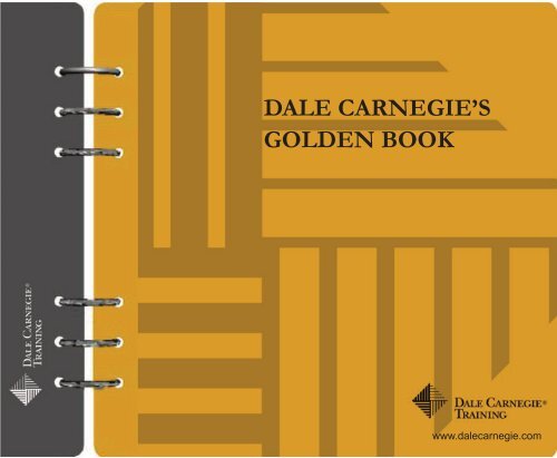 DALE CARNEGIE'S GOLDEN BOOK - Dale Carnegie Japan