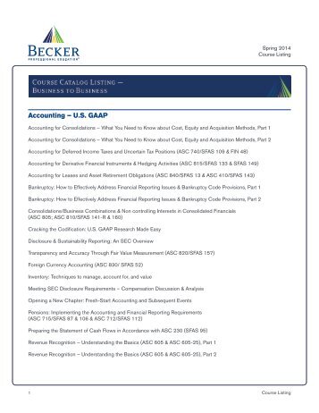View Course Listing as PDF - Becker Professional Education