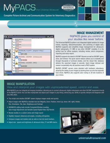 Download the PDF brochure here. - Universal Imaging