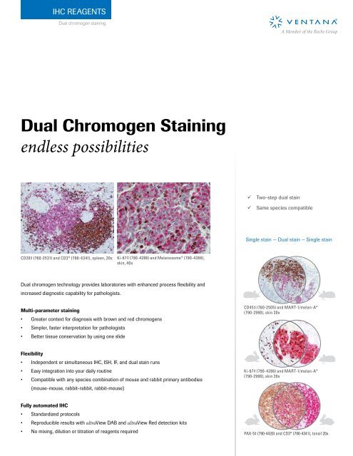 Dual Chromogen Staining endless possibilities - Roche