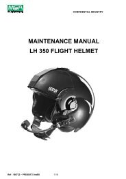 maintenance manual lh 350 flight helmet - Flight Helmets Australia