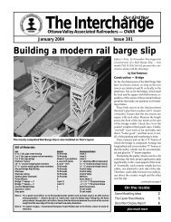 The Interchange - Ottawa Valley Associated Railroaders