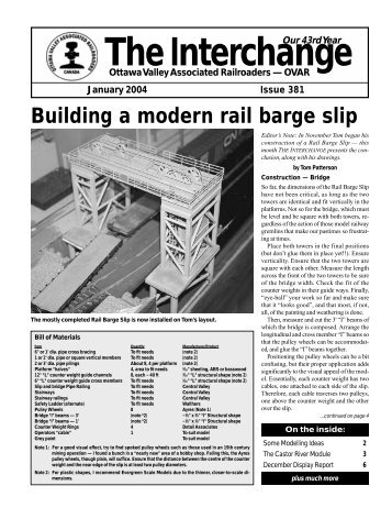 The Interchange - Ottawa Valley Associated Railroaders
