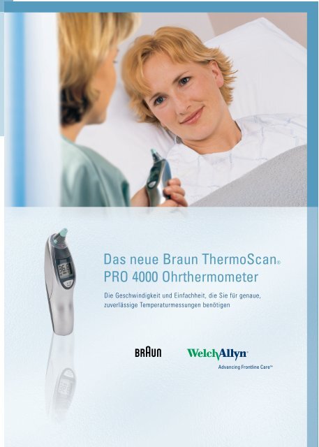 Braun ThermoScan® PRO 4000 Ohrthermometer - Welch Allyn