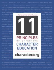 Eleven Principles of Effective Character Education