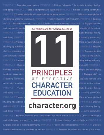 Eleven Principles of Effective Character Education