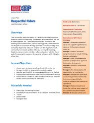 Overview Lesson Objectives Materials Needed - Character ...
