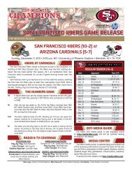 san francisco 49ers game release - prod.static.49ers.clubs.nfl.com