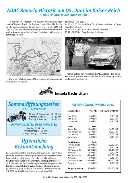 Kieferer Nachrichten - Kiefersfelden