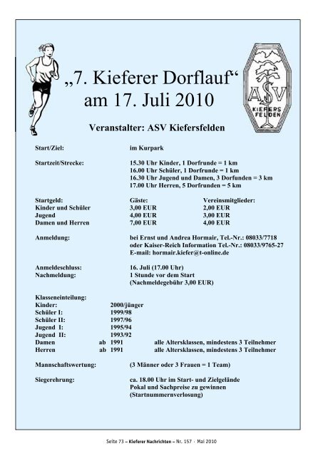 Kieferer Nachrichten - Kiefersfelden