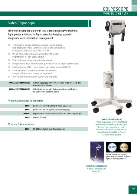 Master Product Catalogue - Welch Allyn