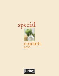 2005 Special Markets - Libbey History