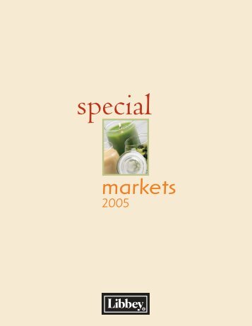 2005 Special Markets - Libbey History