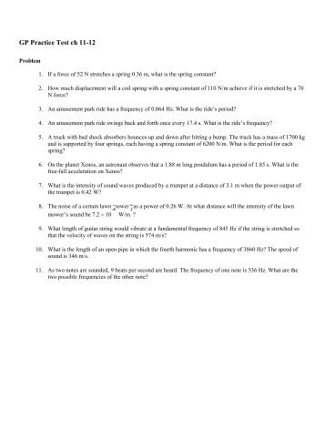 GP Practice Test ch 11-12