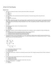 AP ch 11-12 Test Practice - Geneva Area City Schools