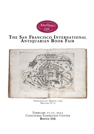 the san francisco international antiquarian book fair - Martayan Lan