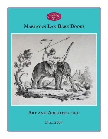 MARTAYAN LAN RARE BOOKS ART AND ARCHITECTURE