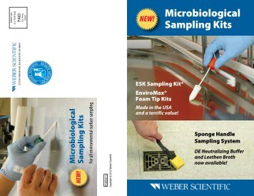 Microbiological Sampling Kits - Weber Scientific