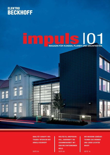Impuls Magazin Fur Kunden Planer Und Elektro Beckhoff
