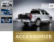Nissan Frontier | Accessories Brochure | Nissan USA