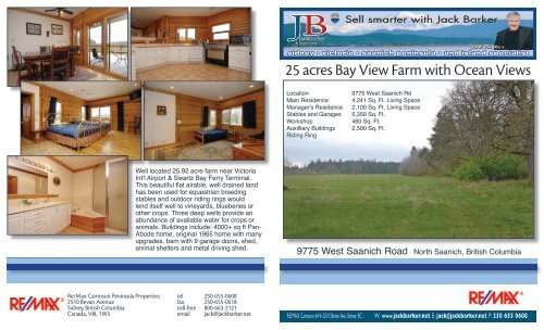 25 acres Bay View Farm with Ocean Views