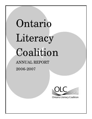 2006-2007 Annual Report - View in PDF - Essential Skills Ontario