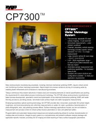 CP7300 Brochure - Zygo Corporation