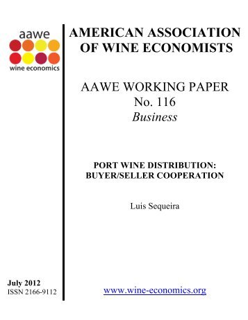 AAWE Working Paper No. 116 - American Association of Wine ...