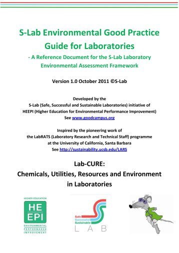 S-Lab Environmental Good Practice Guide for ... - Good Campus