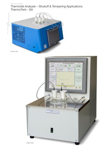 Thermofat Analyser â Shukoff & Tempering ... - Lin-tech.ch