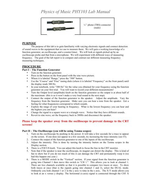 Lab 1 â Measurements of Frequency - Astro Pas Rochester