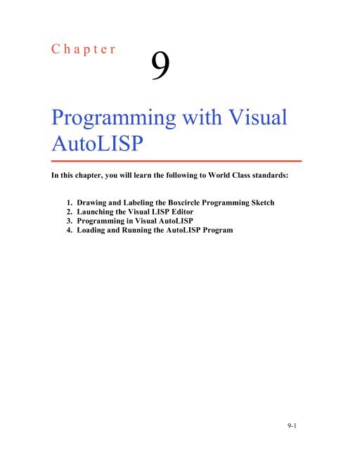 autocad lisp programming