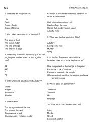 Download Printable Quiz - Bible Quizzes and Puzzles