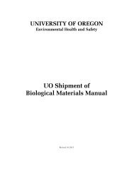 Shipping Biological Materials - Environmental Health & Safety