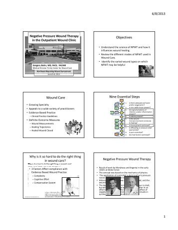 Negative Pressure Wound Therapy - Sheridan Memorial Hospital