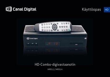 HD-Combo digiboksin käyttöopas - Canal Digital