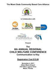 6th ANNUAL REGIONAL CHILD WELFARE CONFERENCE - Our Kids